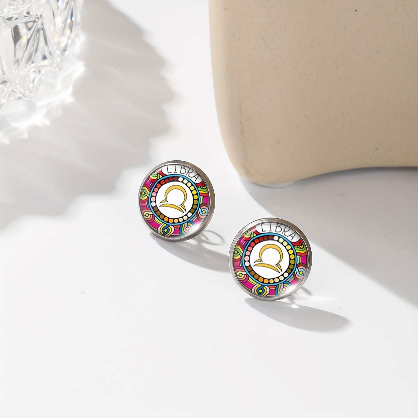 Zodiac Constellation Symbol Earrings Set